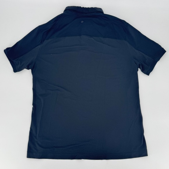 Lululemon Men's Black Performance Polo Shirt Button Down Athletic Medium - Picture 3 of 5